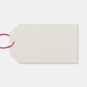 Vintager Weihnachtsmann und Weihnachtsfeiertag für Geschenkanhänger (Rückseite Horizontal)