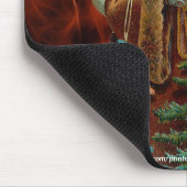 Vintager Weihnachtsmann und Weihnachtsgeschenke Mo Mousepad (Ecke)