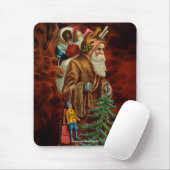 Vintager Weihnachtsmann und Weihnachtsgeschenke Mo Mousepad (Mit Mouse)