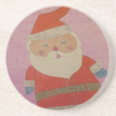 Vintager Weihnachtsmann Untersetzer (Vorne)