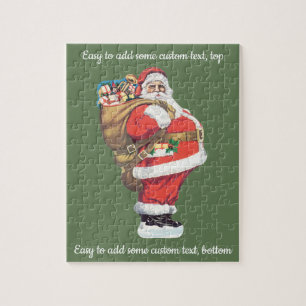 Vintager Weihnachtsmann, Viktorianische Weihnachte Puzzle