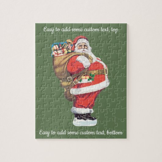 Vintager Weihnachtsmann, Viktorianische Weihnachte Puzzle (Vertikal)