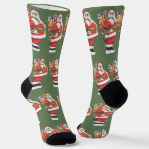 Vintager Weihnachtsmann, Viktorianische Weihnachte Socken