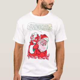 Vintager Weihnachtsmann wünscht Weihnachtsfreude T-Shirt