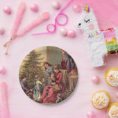 Vintager Weihnachtsmorgen Pappteller (Party)