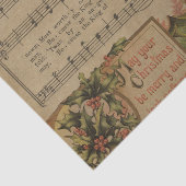 Vintager Weihnachtsmusik-Blatt-Feiertag Seidenpapier (Ausschnitt)