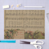 Vintager Weihnachtsmusik-Blatt-Feiertag Seidenpapier (Handwerk)
