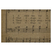 Vintager Weihnachtsmusik-Blatt-Feiertag Stoff (Fat Quarter (45,7 x 55,9 cm))