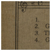 Vintager Weihnachtsmusik-Blatt-Feiertag Stoff (Muster)