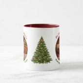 Vintager Weihnachtsneujahr Tasse (Zentrum)