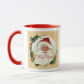Vintager Weihnachtsrahmen Tasse (Links)