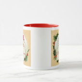 Vintager Weihnachtsrahmen Tasse (Zentrum)