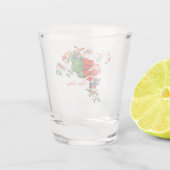 Vintager WeihnachtsRetro Classic Schnapsglas (Rückseite)