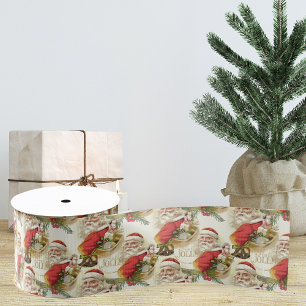 Vintager Weihnachtsribbon   Gift Ribbon Ripsband