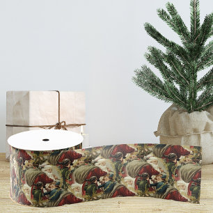 Vintager Weihnachtsribbon   Gift Ribbon Ripsband