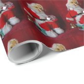 Vintager Weihnachtsspielzeug Geschenkpapier (Rolleneckpunkt)