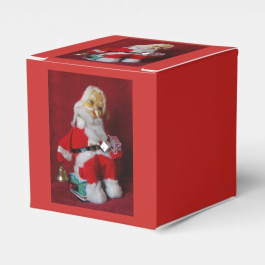 Vintager Weihnachtsspielzeug Geschenkschachtel (Vorderseite)