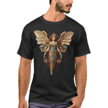 Vintager Weihnachtsstil Engel Ornament T - Shirt