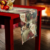 Vintager Weihnachtstisch-Gewinner Großer Tischläufer