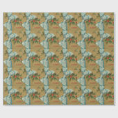 Vintager Weihnachtsumschlag mit Band Geschenkpapier (Flach)