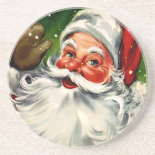 Vintager WeihnachtsUntersetzer Sandstein Untersetzer