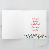 Vintager Weihnachtsurlaub Karte (Innenseite)