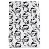 Vintager WeihnachtsWeihnachtsmann Mittlere Geschenktüte (Rückseite)