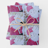 Vintager Weihnachtswrap Geschenkpapier Set (Beispiel)