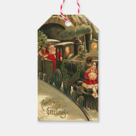 Vintager Weihnachtszug Geschenkanhänger