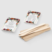 Vintager Wein, Blush & Burnt Orange Blumenprogramm Fächer (Non-assembled)