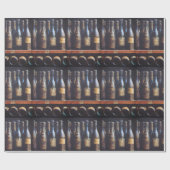 Vintager Wein Geschenkpapier (Flach)