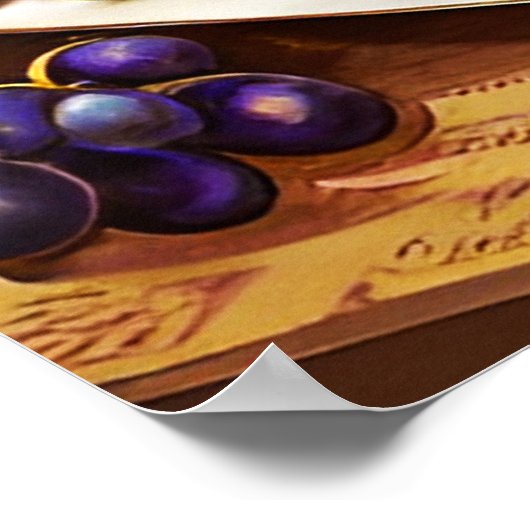 Vintager Wein Poster (Ecke)