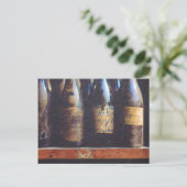 Vintager Wein Postkarte (Stehend Vorderseite)