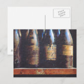 Vintager Wein Postkarte (Vorne/Hinten)