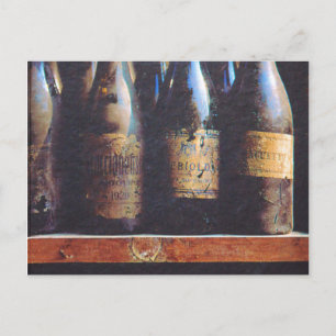 Vintager Wein Postkarte