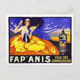 Vintager Wein Postkarte