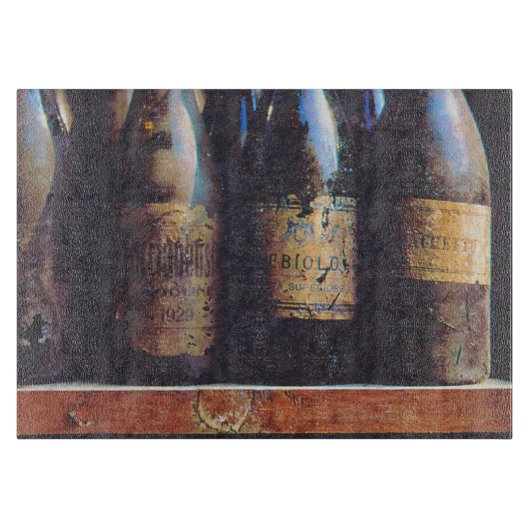 Vintager Wein Schneidebrett (Vorderseite)
