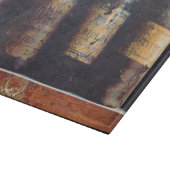 Vintager Wein Schneidebrett (Ecke)