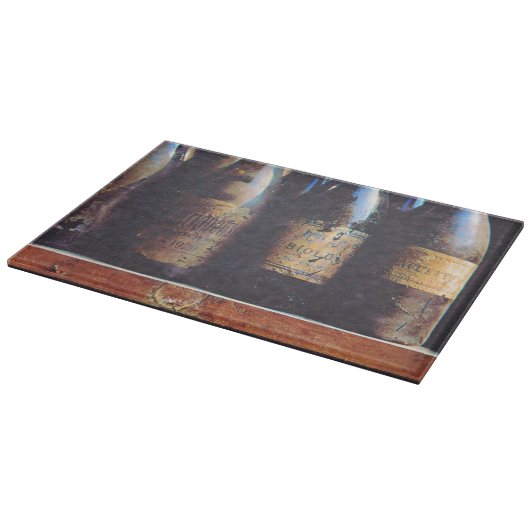 Vintager Wein Schneidebrett (Ecke)