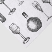 Vintager Wein Seidenpapier (Ausschnitt)