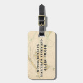 Vintager Weinberg der 20er Jahre Gepäckanhänger (Vorderseite vertikal)