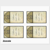 Vintager Weinberg Rechteckiger Aufkleber (Blatt)