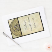 Vintager Weinberg Rechteckiger Aufkleber (Umschlag)