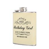 Vintager Weinfreund Funny Birthday Flask Flachmann (Links)