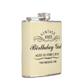 Vintager Weinfreund Funny Birthday Flask Flachmann (Rechts)