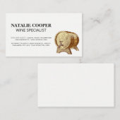 Vintager Weinkeller Visitenkarte (Vorne/Hinten)