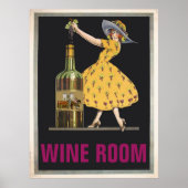 Vintager Weinraum, Text bearbeiten Poster (Vorne)