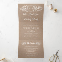 Vintager, weißer Blumenrahmen, Initialen einer Kra