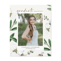 Vintager weißer botanischer Abschluss