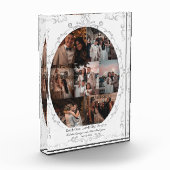 Vintager, weißer Foto-Block für FotoCollage Fotoblock (Links)